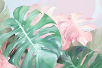 Monstera backgrounds plant leaf. AI generated Image by rawpixel.