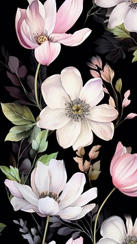 Spring flowers pattern backgrounds blossom. AI generated Image by rawpixel.