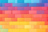 Rainbow brick texture architecture backgrounds pattern. AI generated Image by rawpixel.