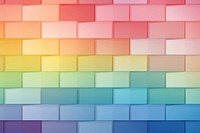 Rainbow brick texture backgrounds pattern wall. AI generated Image by rawpixel.