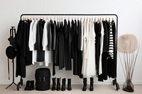 Clothes clothing closet rack. AI generated Image by rawpixel.