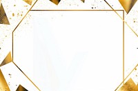 Geometic shape border gold backgrounds paper. AI generated Image by rawpixel.