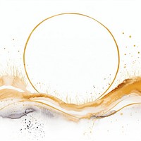 Moon border frame backgrounds gold splattered. AI generated Image by rawpixel.