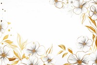 Daisy border frame backgrounds pattern white. AI generated Image by rawpixel.