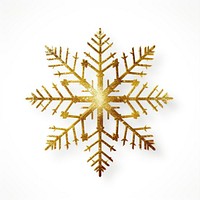Gold Glitter Snowflake snowflake gold white background. AI generated Image by rawpixel.