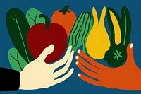 Hands holding vegetables green food harvesting. AI generated Image by rawpixel.