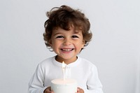 Latino little baby boy portrait smile happy. AI generated Image by rawpixel.