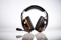 Gamer headphones headset white background electronics. AI generated Image by rawpixel.