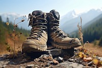 Hiking footwear shoe protection. AI generated Image by rawpixel.