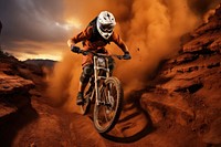 Mountain Biking sports mountain outdoors. AI generated Image by rawpixel.