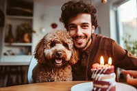 Celebrating birthday cake dog dessert. AI generated Image by rawpixel.