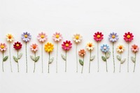 Little colorful daisy embroidery pattern flower. AI generated Image by rawpixel.