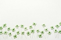 Little Lucky clovers pattern backgrounds embroidery. 