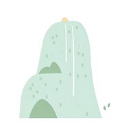 Waterfall outdoors nature mountain. AI generated Image by rawpixel.