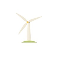 Wind turbine machine electricity efficiency. AI generated Image by rawpixel.