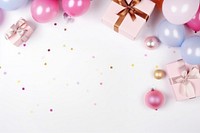 Birthday backgrounds balloon celebration. AI generated Image by rawpixel.