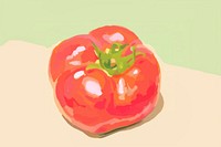 Tomato vegetable painting plant. 