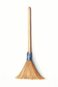 Broom white background cleanliness sweeping. AI generated Image by rawpixel.