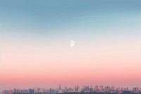 Sky moon city architecture. AI generated Image by rawpixel.