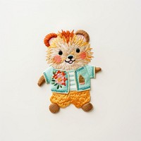 Lion dancing textile craft cute. 