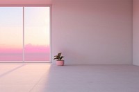 Bedroom clean minima window sunset nature. AI generated Image by rawpixel.