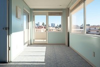 Clean empty room architecture building flooring. 