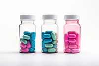 Capsule medicine bottle pill pink. AI generated Image by rawpixel.