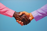 Handshake togetherness agreement greeting. AI generated Image by rawpixel.