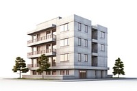 Aprtment building architecture city neighbourhood. AI generated Image by rawpixel.