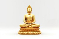 Buddha buddha white background representation. AI generated Image by rawpixel.