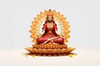 Lakshmi representation spirituality cross-legged. AI generated Image by rawpixel.