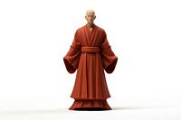 Shinto monk robe gown white background. AI generated Image by rawpixel.
