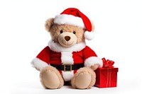 Santa claus plush bear toy. AI generated Image by rawpixel.