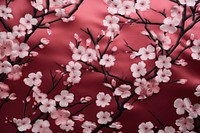 Cherry blossom pattern backgrounds flower plant. AI generated Image by rawpixel.