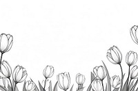 Tulips backgrounds drawing flower. AI generated Image by rawpixel.