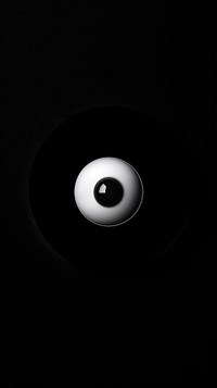 Eye ball black white black background. AI generated Image by rawpixel.