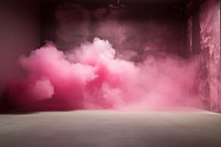 Shock pink smoke architecture darkness outdoors. AI generated Image by rawpixel.