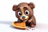 Grizzly bear mammal food cute. AI generated Image by rawpixel.