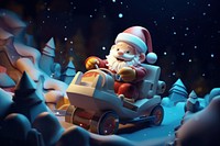 Cute santa claus cartoon night toy. AI generated Image by rawpixel.