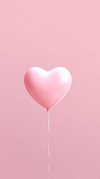 Pink heart balloon celebration circle. 