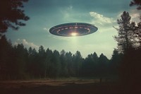 The ufo sky outdoors nature. AI generated Image by rawpixel.
