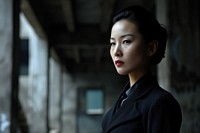 Chinese modern business woman portrait adult contemplation. AI generated Image by rawpixel.