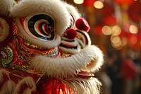 Chinese lion dance festival representation celebration. AI generated Image by rawpixel.