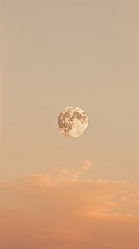 Full moon sky astronomy outdoors. AI generated Image by rawpixel.