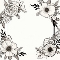 Floral backgrounds pattern drawing. 