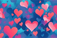 Abstract memphis heart illustration backgrounds creativity pattern. AI generated Image by rawpixel.