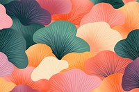Abstract memphis ginkgo backgrounds pattern petal. AI generated Image by rawpixel.