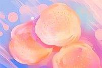 Abstract memphis pancakes illustration backgrounds petal food. AI generated Image by rawpixel.