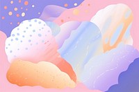 Abstract memphis cakes illustration backgrounds creativity painting. AI generated Image by rawpixel.