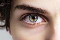 Hazel eyes skin cosmetics forehead. AI generated Image by rawpixel.